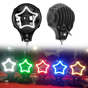 Faro LED de 7 ", el último anillo de estrella de 40W, faro LED de forma redonda para camión todoterreno, faro LED de 7 pulgadas y 12V para motocicleta Jeeps - Product Image 5