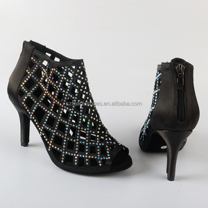 Nouvelles chaussures de danse salle de bal Latin Laser diamant chaud femmes avec strass <span class=keywords><strong>Salsa</strong></span> Tango chaussures femmes chaussures de mariage 8.5CM - Product Image 6