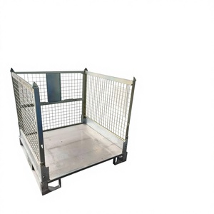 Cage de rangement professionnelle en treillis métallique empilable, haute capacité, certifiée ISO9001, pour entrepôt - Product Image 5
