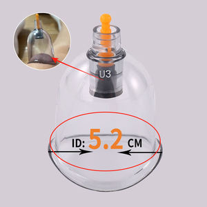 由B04 4.4厘米Hijama拔罐疗法按摩一次性塑料杯9尺寸大杯安全真空吸力文托萨 - Product Image 4