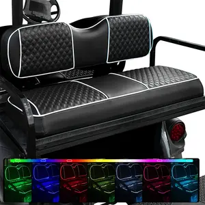 诺金斯RGB座椅罩采用新的RGB变色发光二极管技术，俱乐部车/Ezgo/雅马哈/后排座椅的彩色氛围灯