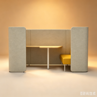 Cabines de bureau privées sur mesure Uispair, mobilier de bureau modulaire moderne OEM, poste de travail insonorisé, cloison de bureau.