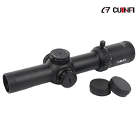 Mira Telescópica Lpvo 1-10X28 FFP con Iluminación Roja, Enfoque Rápido, Tubo de 34 mm, Mira Táctica de Caza con Recubrimiento Multicapa Completo