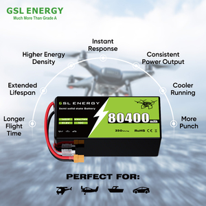 Batterie lithium-ion semi-solide GSL ENERGY 51,8 V 80,4 Ah 4164,72 Wh avec cellules de qualité 10C pour drones FPV, agriculture et <span class=keywords><strong>logistique</strong></span> - Product Image 5