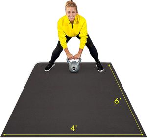 Tapete de Ejercicio Cuadrado Moderno de PVC Resistente al Agua de 6'x6' y 7mm de Grosor para Yoga y Gimnasio con Color y Logotipo Personalizados - Product Image 3