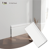 Plinthe en PS durable, imperméable, décorative, moulure murale flexible, bordure décorative pour la décoration intérieure moderne