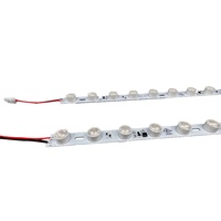 Barre lumineuse LED DC24V 10 LEDs 3535 Bandes LED avec lentille pour boîte d'éclairage publicitaire
