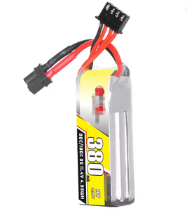 Batería Lipo HV 3S 11.4V 380mAh 90C/180C para Coches RC, Barcos, Helicópteros RC, Quadcopter, Dron de Carreras FPV, Repuestos - Product Image 4