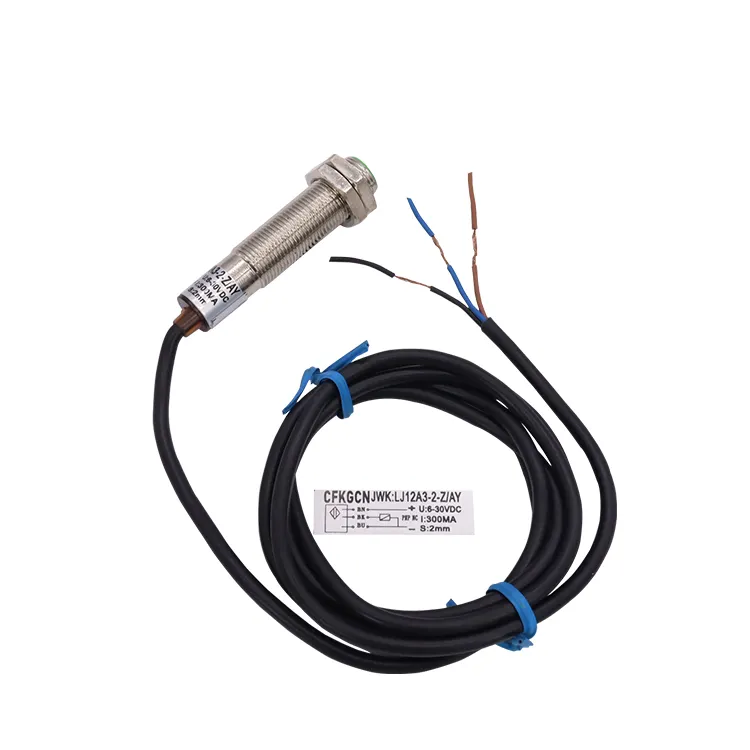 Industrial Control Sensor Switch M12 JWK LJ12A3-2-Z AY 3-wire PNP NC Distance Sensor 6-36VDC Inductive Proximity Switch