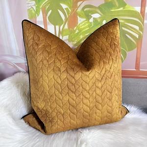 Wholesale Stylish Decorative Double-Sided Square Throw <strong>Pillow</strong> Cover Woven OEKO-TEX Certified <strong>Navy</strong> White Gold Border Memory - Product Image 4