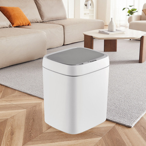 Cubo de Basura Inteligente sin Contacto para Baño, 12L 14L, con Sensor de Movimiento Automático, Cubo de Basura de PP con Tapa, Cubo de Basura Eléctrico para Cocina - Product Image 1