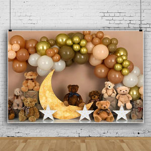 7x5ft Garçons 1er Anniversaire Ours Toile de Fond Nous Pouvons Bearly Croyez-<span class=keywords><strong>le</strong></span> Un Joyeux Premier Anniversaire Bannière Enfants Portrait Gâteau Table Fournitures - Product Image 2