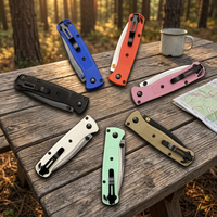 Couteau pliant E-Yon Mini 533 TYZ388 avec manche en nylon et fibre de verre industriel |   Couteau de camping OEM à lame drop point en acier 5Cr15Mov