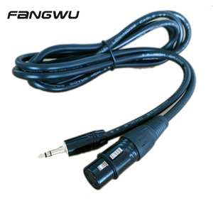 <span class=keywords><strong>Cable</strong></span> Profesional <span class=keywords><strong>XLR</strong></span> de 6 Pies/Negro, Estéreo Macho de 3.5mm (1/8 Pulgadas) a <span class=keywords><strong>XLR</strong></span> Hembra - Product Image 1
