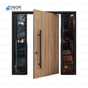 Lõi Rắn Gỗ Nhập Cửa Cho Phòng Khách Bên Ngoài Ngoài Trời Tùy Chọn Thông Minh Hệ Thống Máy Ảnh Khóa Tích Hợp Không Thấm Nước Tính Năng - Product Image 2