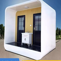 Toilettes mobiles d'extérieur préfabriquées, toilettes portables, conteneur sanitaire public pour parcs et chantiers de construction