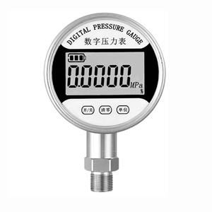 Màn Hình LCD Kỹ Thuật Số Máy Đo Áp Suất Không Khí 100mm/80mm/60mm Điện Tử Áp Suất Thủy Lực Áp Kế Chạy Bằng Pin 304 Đồng Hồ - Product Image 2