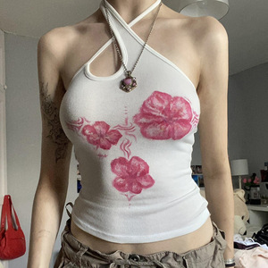Camisetas informales con cuello redondo para mujer, camisetas ajustadas de manga corta con lazo bonito, camisetas versátiles básicas de verano de punto blanco - Product Image 2
