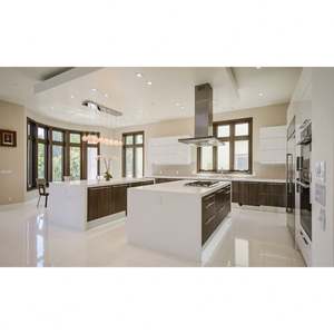 High Quality Complete <b>Kitchen</b> Modern Wood <b>Kitchen</b> Cabinets Glossy Finish <b>Kitchen</b> Furniture Cupboard Storage <b>Pantry</b> with Handle - Product Image 1