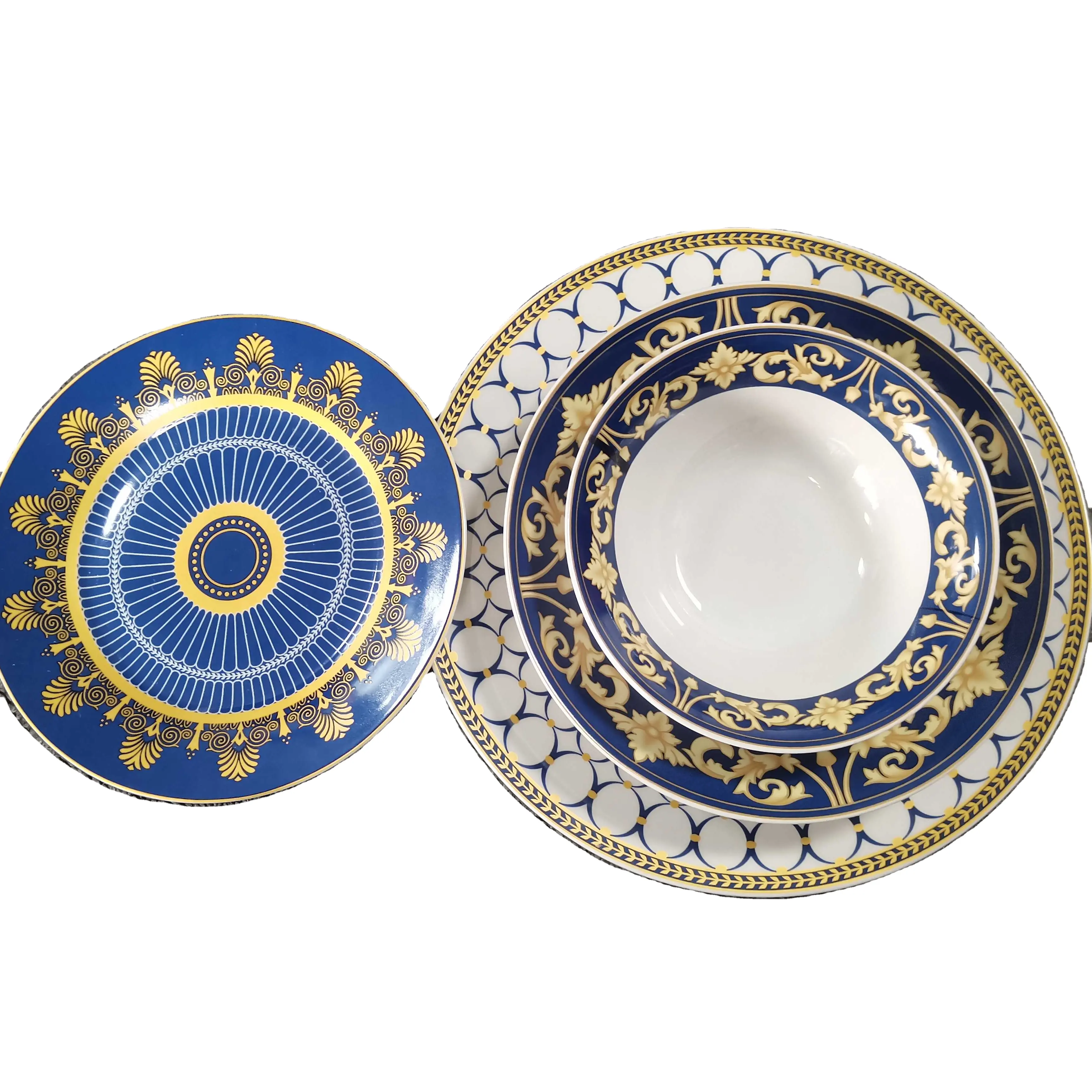 Ceramic dinnerware with decal Turkish style porcelain tableware