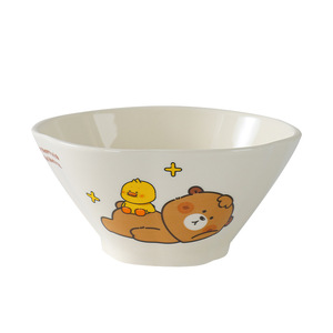 Set di 2 Ciotole in Ceramica Design Bilus da 6 Pollici - Lavabili in Lavastoviglie e Microonde, Motivo Cartone Animato, Stile Moderno e Semplice per Zuppa/Riso/Ram/Yu - Product Image 5