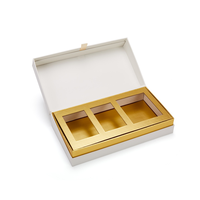 Boîte cadeau magnétique en carton rigide gris de haute qualité, forme livre, impression de logo personnalisée, pour cosmétiques, bijoux, soins de la peau