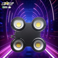 Projecteur LED COB DMX512 400W IP65 E27 à 4 yeux, blanc chaud Ra90, pour extérieur, effet blinder