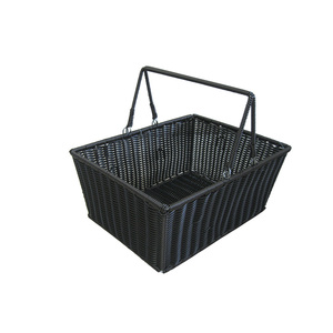 Panier de pique-nique en plastique tissé écologique en gros avec couvercle et poignée pour la plage, les fêtes, le <span class=keywords><strong>camping</strong></span>, le rangement à domicile, la décoration - Product Image 3