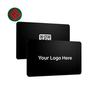 Codificación negra personalizada RFID tarjetas de visita etiqueta regalo tarjeta de control de acceso plástico PVC NFC Java Google Play tarjeta de identificación