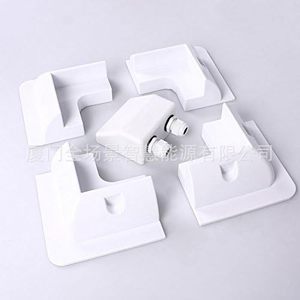 Solar Pv Abs <b>Plastic</b> Mount <b>Bracket</b> 150x60mm White For Rooftop Installation - Product Image 4