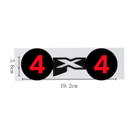 Logo en plastique 3d personnalisé autocollants latéraux de corps de garde-boue conviennent aux peaux de véhicules tout-terrain et aux accessoires de décoration de camion