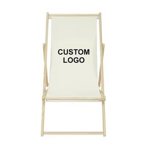 Silla Plegable de Madera Maciza de Alta Calidad, Personalizable, Ligera, Portátil, para Campamento al Aire Libre, Ajustable, para Playa - Product Image 1
