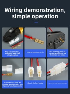 6.3 Otomotiv Konnektör Terminal Bloğu Konnektörü Kare Fiş Erkek Dişi Bağlantı Fişi 2 Delikli 3/4P Kablo Demeti Fişi - Product Image 5