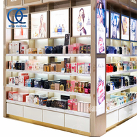 Présentoir de comptoir de parfum Kiosque d'affichage de parfum Cabinet d'affichage de parfum pour la parfumerie à chaînes Design de magasin entier