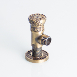 Manija de latón resistente con inclinación angular para corte de agua en baños - Product Image 2