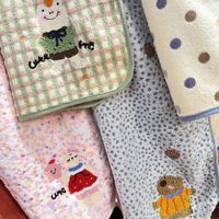 Ensemble de serviettes de bain en velours corail épais Longren, broderie animale de dessin animé, en nylon, pour adultes et couples, usage domestique, doux et absorbant