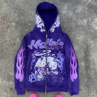Haute qualité pierre acide lavage sweat à capuche zippé en détresse sunfaded soleil délavé hommes personnalisé pull éponge français sweat à capuche zippé
