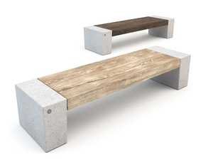 <strong>Gardening</strong> Wood Grain <strong>Bench</strong> <strong>Concrete</strong> Patio <strong>Benches</strong> for Public Park - Product Image 4