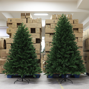Factory Wholesale High Quality 150cm-240cm Full PE Eco-Friendly Personalized Artificial Christmas <strong>Trees</strong> <strong>with</strong> LED <strong>Lights</strong> - Product Image 1