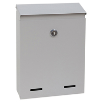 Boîte aux lettres murale extérieure durable avec revêtement en poudre, dotée d'un système de verrouillage sécurisé, pour usage résidentiel