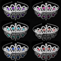 Mini bandeaux strass cristal pour enfants mixtes or argent personnalisés gratuits Diadèmes de ballet en diamant pour filles