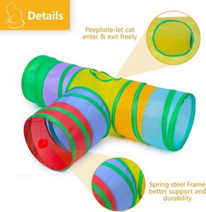 Túnel Plegable para Gatos, Casa de Juegos Portátil para Mascotas, Túnel para Cachorros, para Perros Pequeños, Corralito Transpirable para Mascotas, Juguete para Gatos de Interior y Exterior - Product Image 5