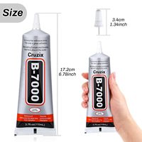 Colle transparente B7000 pour la fabrication de bijoux, 110 ml, adhésif multi-usages pour bijoux, colle pour strass sur tissu, artisanat DIY