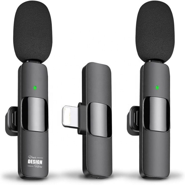 Professional Wireless Lapel Microphone - Portable Condenser Mic for Interviews & Podcasts