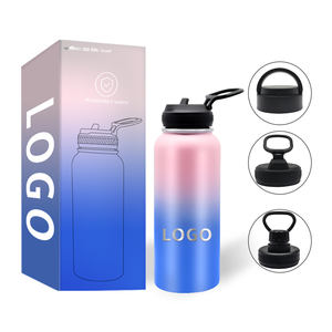 ขวดน้ำเก็บความร้อนสุญญากาศสองชั้น สแตนเลส 304  แบบมินิมอลรักษ์โลก  ขนาด 32 ออนซ์  สำหรับเล่นกีฬา  พร้อมโลโก้สั่งทำ - Product Image 1