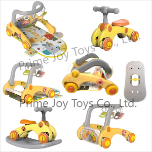 Carrello 7-in-1 in Plastica per Neonati con Culla Moses, Tappeto Gioco, Cavallo a Dondolo e Pianoforte a Pedali per Bambini 0-6 Mesi - Product Image 4