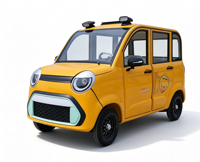 Quadricycle électrique pour adultes à usage passagers, 2 portes, 4 places, avec caméra de recul, chauffage, moteur 1000W, autonomie 100 km