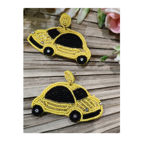 Juego de pendientes artesanales de cuentas de primera calidad con detalles finos hechos a mano, diseño ligero y cómodo, ideal para fiestas. - Product Image 1