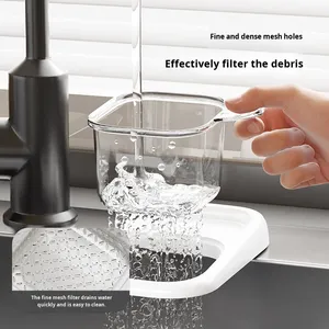 Self-designed Multifunctional Kitchen Sink <b>Drain</b> <b>Basket</b> with Food and Tea Residue Filter and Separation Rack - Product Image 3