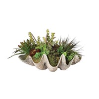 Constructeur d'intérieur géant en forme de coquille, 1 pièce, décoration de jardin en résine artificielle pour la maison